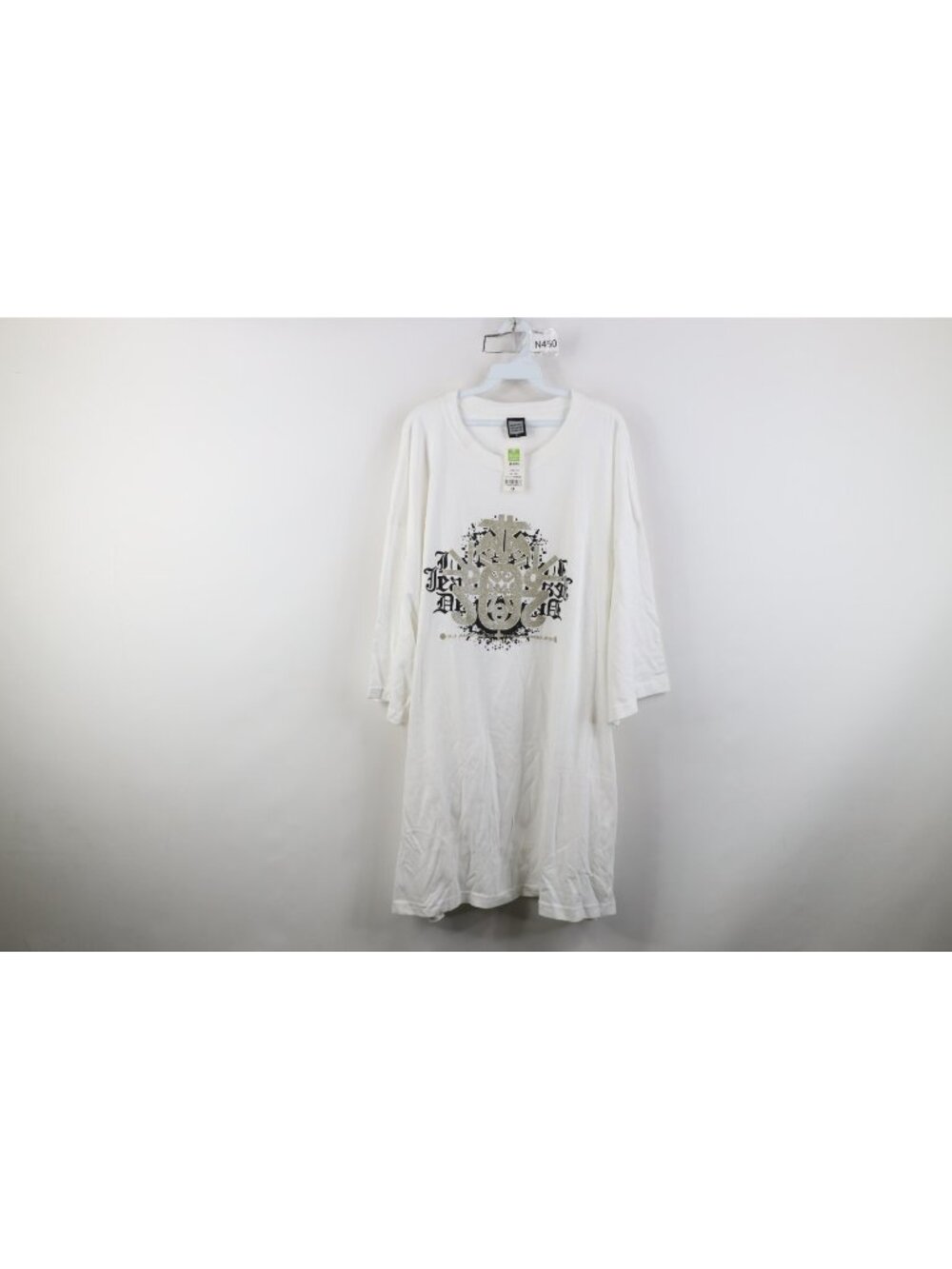 Deadstock Vintage 90s Marithe Francois Girbaud Mens 4XL Mayan Art T-Shirt White